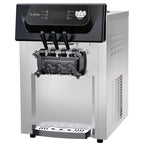 Garvee 2200W Commercial Ice Cream Machine, 3 Flavor Soft Serve Ice Cream Machine, 5.3-7.4 Gal/Hr, With LCD Touch Screen