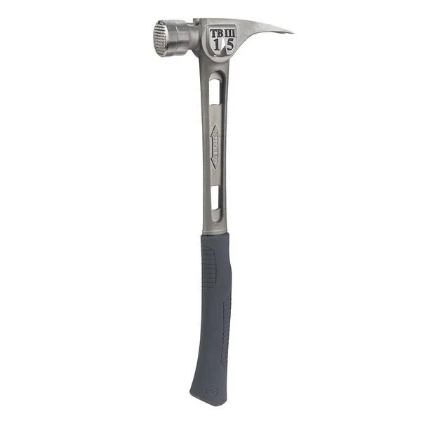 Stiletto TB3MC 15 Oz Ti-Bone III Titanium Hammer With Milled Face Curved Handle