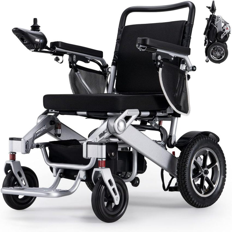 Electric Wheelchair, 25 Miles Longer Range, Foldable Power Wheelchair For Adults Seniors, 500W Dual Motors