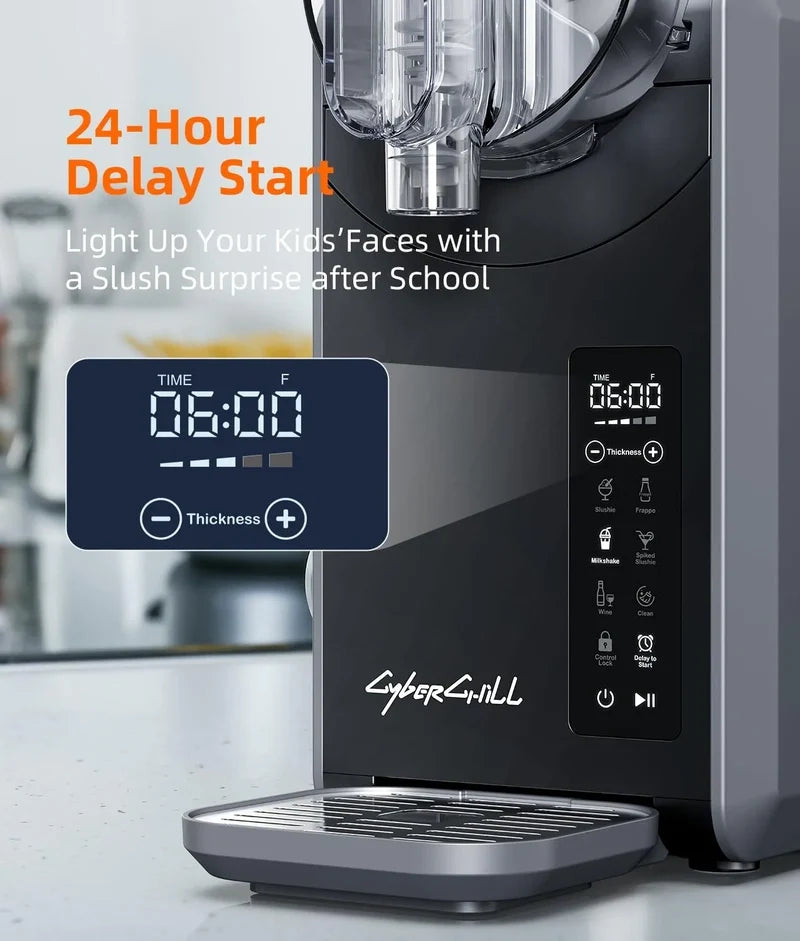 Slushie Machine, 24-Hour Delay Start And Cold Retention, 68 Oz Slushy Machine With Self-Cleaning Function