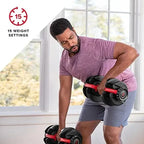 Bowflex SelectTech 552 Adjustable Dumbbells, Pair, 2.3C23.8 Kg, Space-Saving Home Fitness Equipment