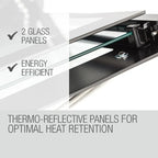 EuroChef 60cm Stainless Built-In 70L Grill 8 Function Fan Forced Electric Wall Oven