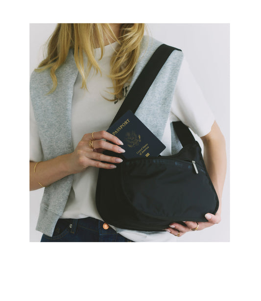 Classic Hobo - Black solid view 2