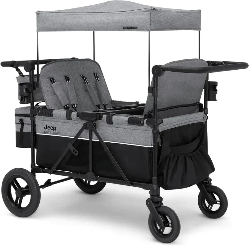 Jeep Wrangler Deluxe 4-seater Stroller By Delta Children Premium Quad Stroller