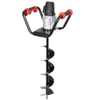 XtremepowerUS 1500W Electric Post Hole Digger With 6 In. Auger Bit, Anti Vibration Handle And Safety Lock For Soil And Fence 
