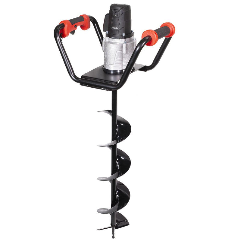 XtremepowerUS 1500W Electric Post Hole Digger With 6 In. Auger Bit, Anti Vibration Handle And Safety Lock For Soil And Fence 