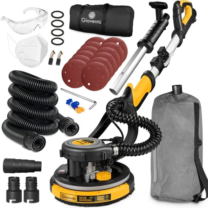 Giovent Electric Drywall Sander With Dust Extraction, Suitable For Popcorn Ceilings