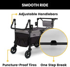 Jeep Wrangler Deluxe 4 Seater Stroller Wagon By Delta Children Premium Quad Stroller Wagon