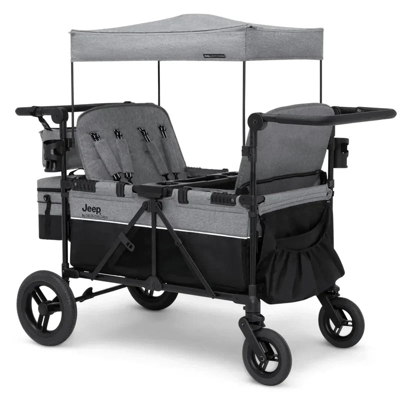 Jeep Wrangler Deluxe 4 Seater Stroller Wagon By Delta Children