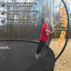Jumpzylla 8 Ft. Trampoline Outdoor With Enclosure For Kids