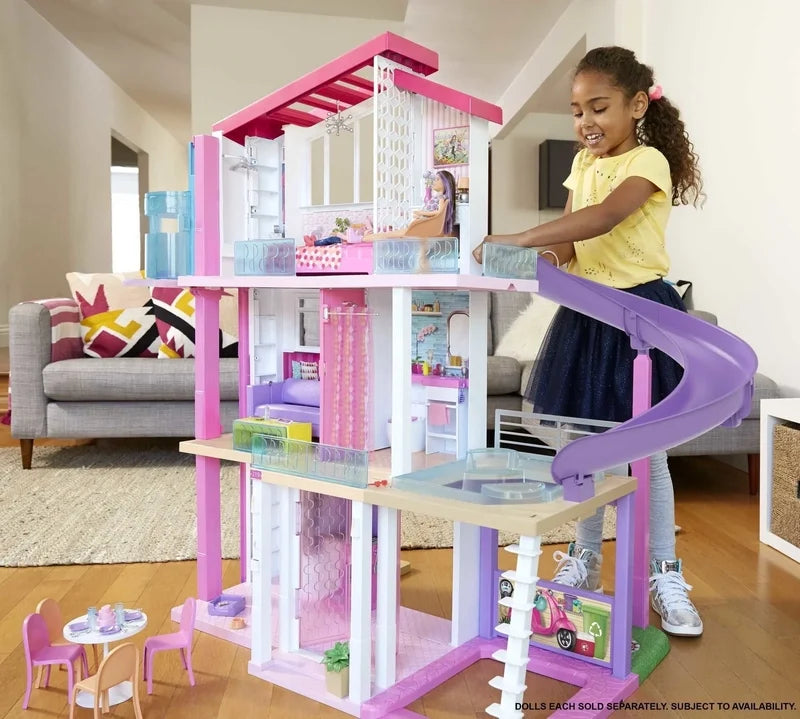 Barbie DreamHouse Dollhouse With Elevator, Pool, Lighting And Over 70 Accessories, 3-story Playset