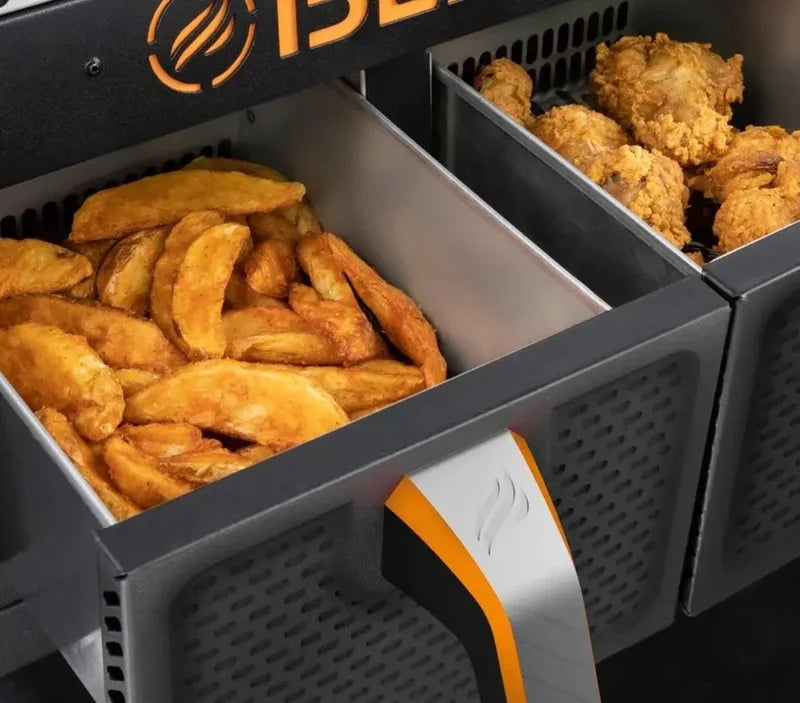 Blackstone 2-Burner 28 In. Griddle With Electric Air Fryer And Hood
