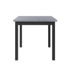 5 Piece Counter Height Dining Set, Wood Dining Table Set With Rectangle Table And 4 Upholstered High Back Chairs