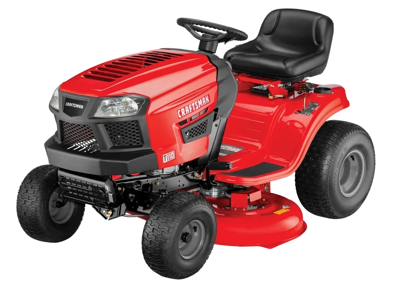 Craftsman T110 42-in Riding Lawn Mower, 17.5 HP Briggs And Stratton Engine, 7-Speed Transmission, Model 13AN77XS093