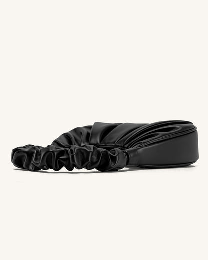 Gabbi Ruched Hobo Handbag - Black - image 4