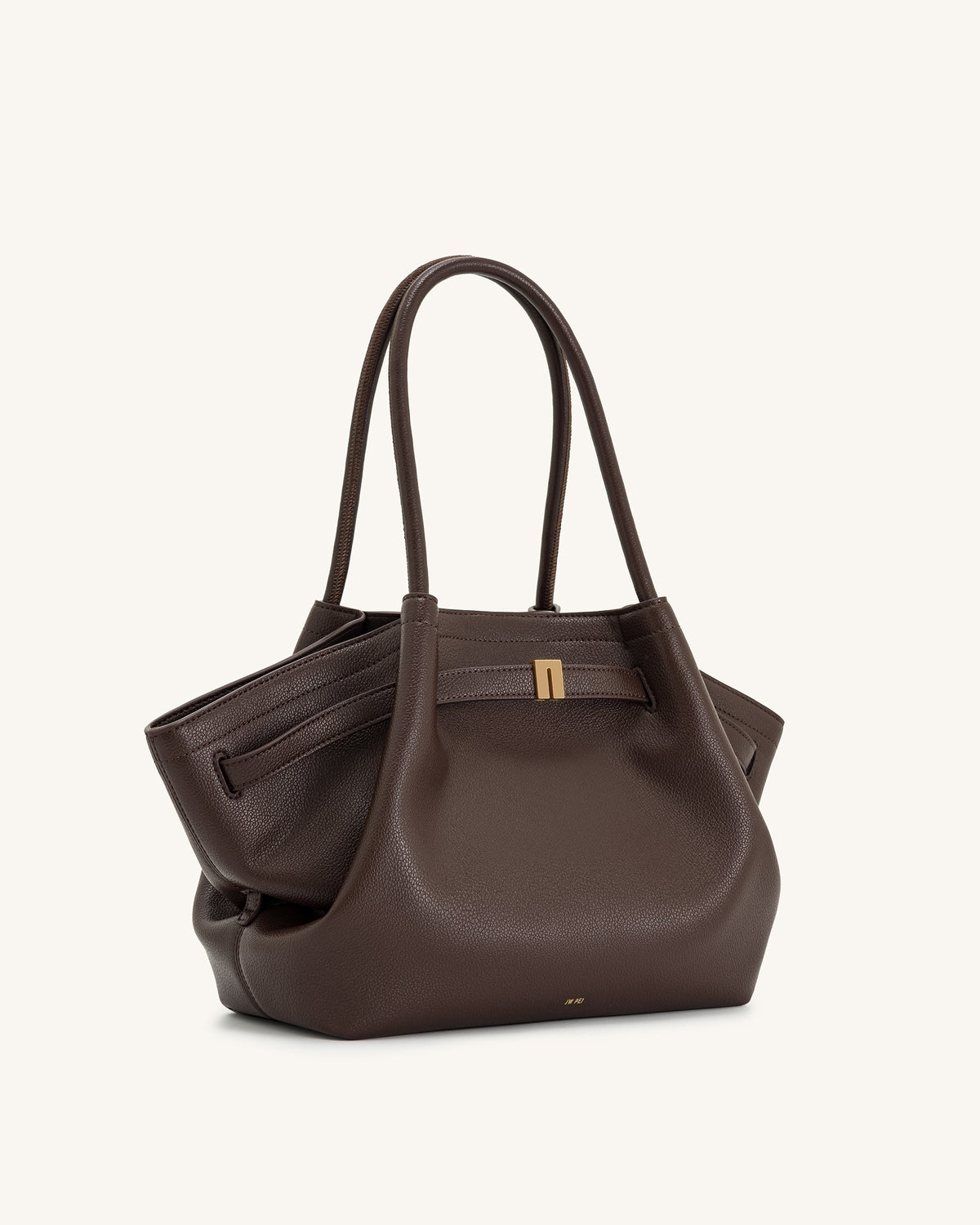 Hana Medium Tote Bag - Dark Brown - image 4