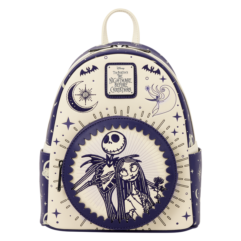 The Nightmare Before Christmas Jack Skellington and Sally Night Sky Mini Backpack