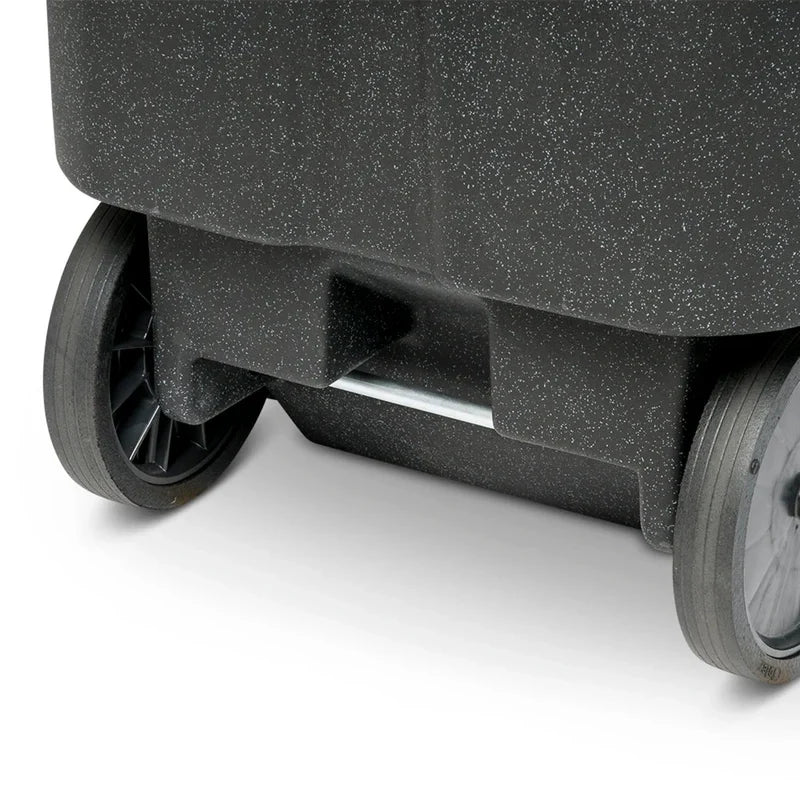Toter 96 Gallon Trash Can With Smooth Wheels And Lid