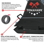 Tomahawk Power Plate Compactor 5.5 HP, 3000 Lbs/Ft, 63cc, Gas, 17 x 13 Plate Compactor, 5900 Vpm