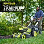 Ryobi 40V HP Brushless 21-in Self-Propelled Awd Lawn Mower, Whisper Series, Includes, 2 6.0Ah Batteries And Charger