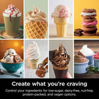 Ninja Swirl By CREAMi Ice Cream And Soft Serve Maker, Sorbet, Milkshake, Frozen Yogurt, Low Calories Program And More, 13-in-