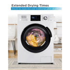 Black Plus Decker 2.7 Cu. Ft. All-in-One Washer And Dryer Combo In White BCW27MW
