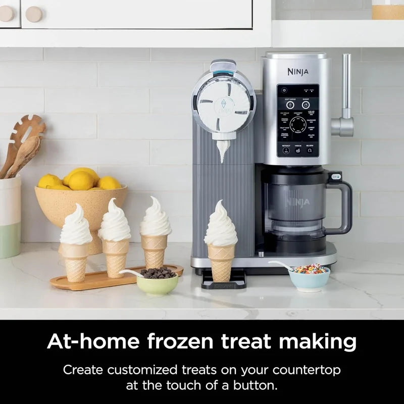 Ninja Swirl By CREAMi Ice Cream And Soft Serve Maker, Sorbet, Milkshake, Frozen Yogurt, Low Calories Program And More, 13-in-