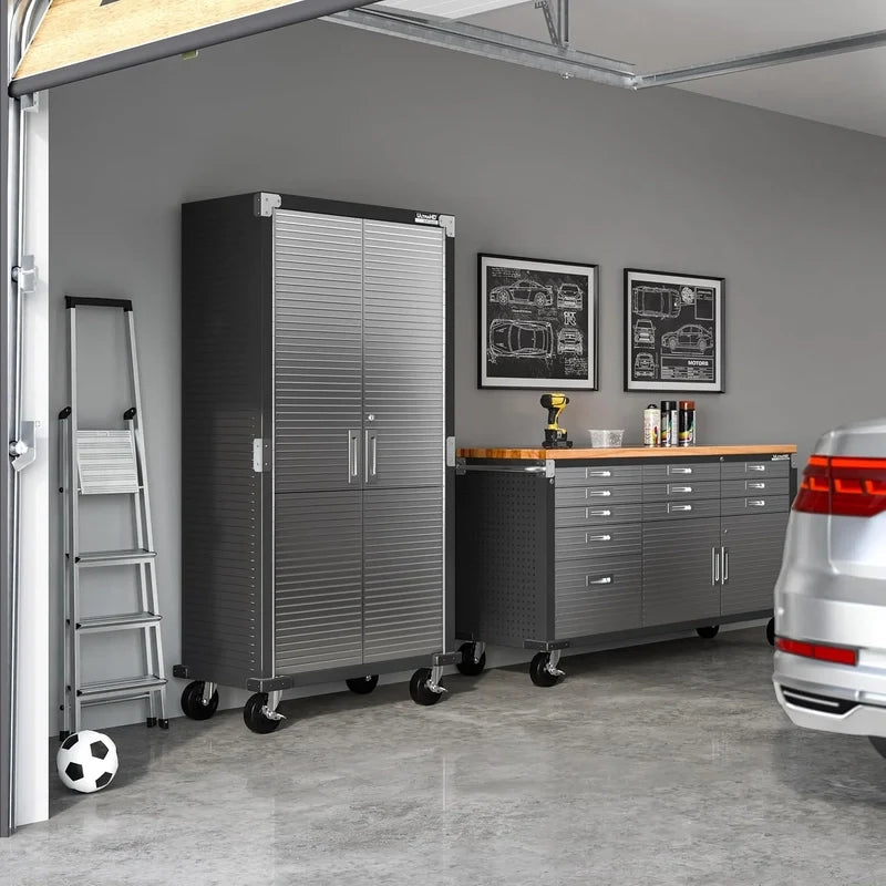 Seville Classics UltraHD Steel Storage Cabinet, 36 In.W x 18 In.D x 72 In.H