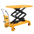 Hydraulic Lifting Table Trolley, Load Capacity 350 Kg, Maximum Height 130 Cm, Double Scissor Lift Table With Safety Device An