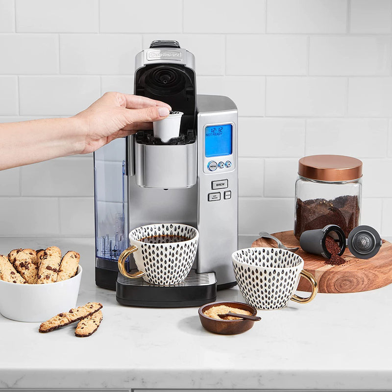 Cuisinart SS-10P1 Coffee Maker Single Serve 72-Ounce Reservoir Coffee Machine, Programmable Brewing And Hot Water Dispenser