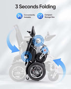 Electric Wheelchair, 25 Miles Longer Range, Foldable Power Wheelchair For Adults Seniors, 500W Dual Motors