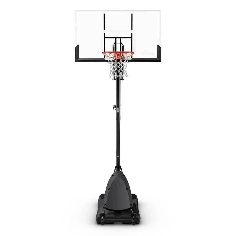Spalding 54-inch Shatterproof Polycarbonate Exacta Height Basketball Hoop System, Portable