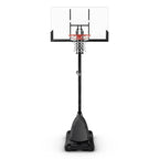 Spalding 54-inch Shatterproof Polycarbonate Exacta Height Basketball Hoop System, Portable