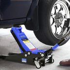 4-Ton Floor Jack, Low Profile Car Jack, Heavy-Duty Trolley Jack Car Lift With Dual Pump Pistons, Lifting Range 4 In.-21 In.