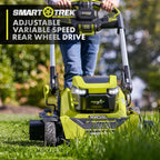 Ryobi 40V HP Brushless 21-in Self-Propelled Awd Lawn Mower, Whisper Series, Includes, 2 6.0Ah Batteries And Charger