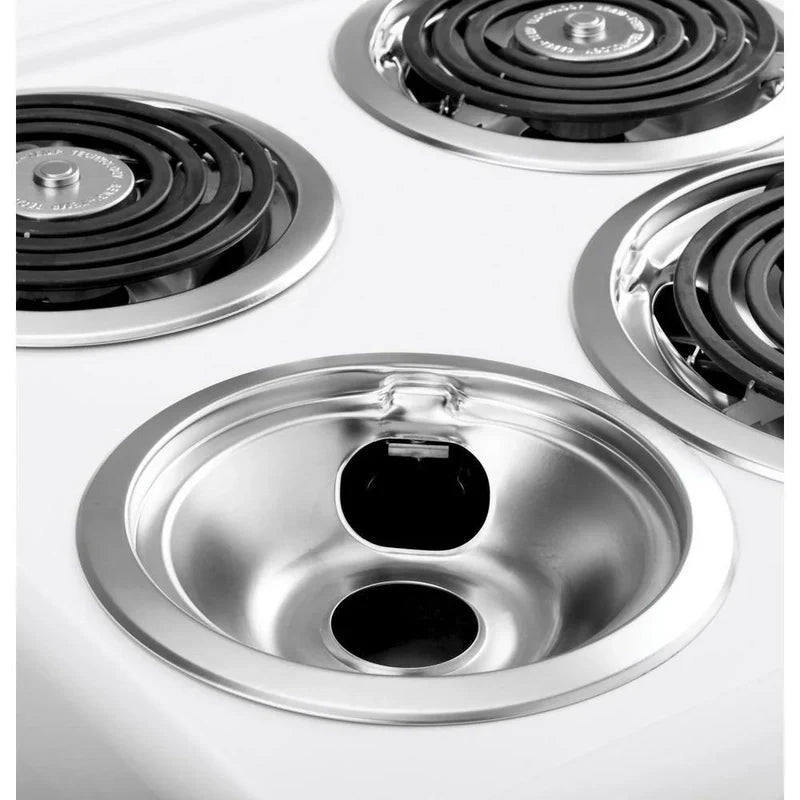 20-inch Electric Oven With 4 Cooking Zones, Freestanding, In White
