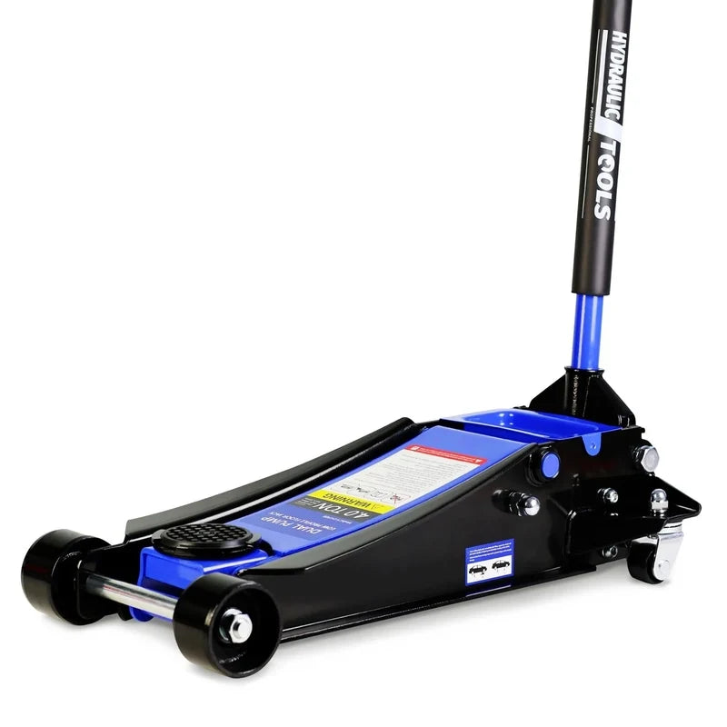4-Ton Floor Jack, Low Profile Car Jack, Heavy-Duty Trolley Jack Car Lift With Dual Pump Pistons, Lifting Range 4 In.-21 In.
