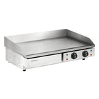 Devanti 73cm Commercial Electric Griddle Bbq Grill Plate 4400W Silver