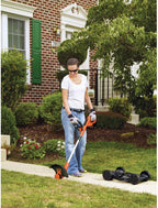 Black Plus Decker Combination String Trimmer, Lawn Mower, And Edger, Cordless 3-in-1
