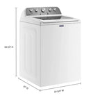 Maytag Top-Loading Washing Machine With 4.8 Cubic Foot Capacity And Extra Power Boost, White, MVW5430MW