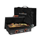 Blackstone Adventure Ready 22 In. Propane Griddle Gift Bundle, Black, Includes Griddle, Hardcover, Carry Bag, 24,000 BTU Burn