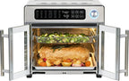 Emeril Lagasse Extra Large French Door Air Fryer Toaster Oven Combo, 24 Cooking Functions