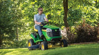 John Deere S100 Ride-On Lawnmower, 107 Cm, 42 In. Cutting Width, 17.5 Hp Petrol Hydrostatic Drive