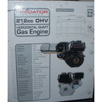 Predator Horizontal Shaft Engine, 6.5 HP, 212cc