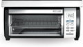 Black Plus Decker SpaceMaker Under-Counter Toaster Oven, Digital Controls, Black/Stainless Steel, Fits 9 in. Pizza, TROS1000D
