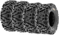 Set Of 4 ATV UTV All-Terrain Tires 25x8-12 Front And 25x10-12 Rear, 6 Pr, Tubeless A033