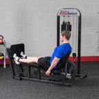 Body Solid Pro Select Leg Press Glp Stk/3 With 310 Lb Stack, Oversized Rubberized Footplate, Double Beam Design, Commercial