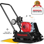 Tomahawk Power Plate Compactor 5.5 HP, 3000 Lbs/Ft, 63cc, Gas, 17 x 13 Plate Compactor, 5900 Vpm