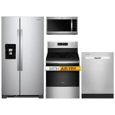 36-inch Wide Side-by-Side Refrigerator, 24 Cu. Ft. Stainless Steel