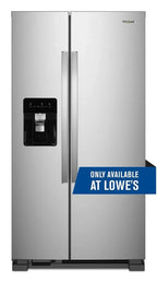 36-inch Wide Side-by-Side Refrigerator, 24 Cu. Ft. Stainless Steel